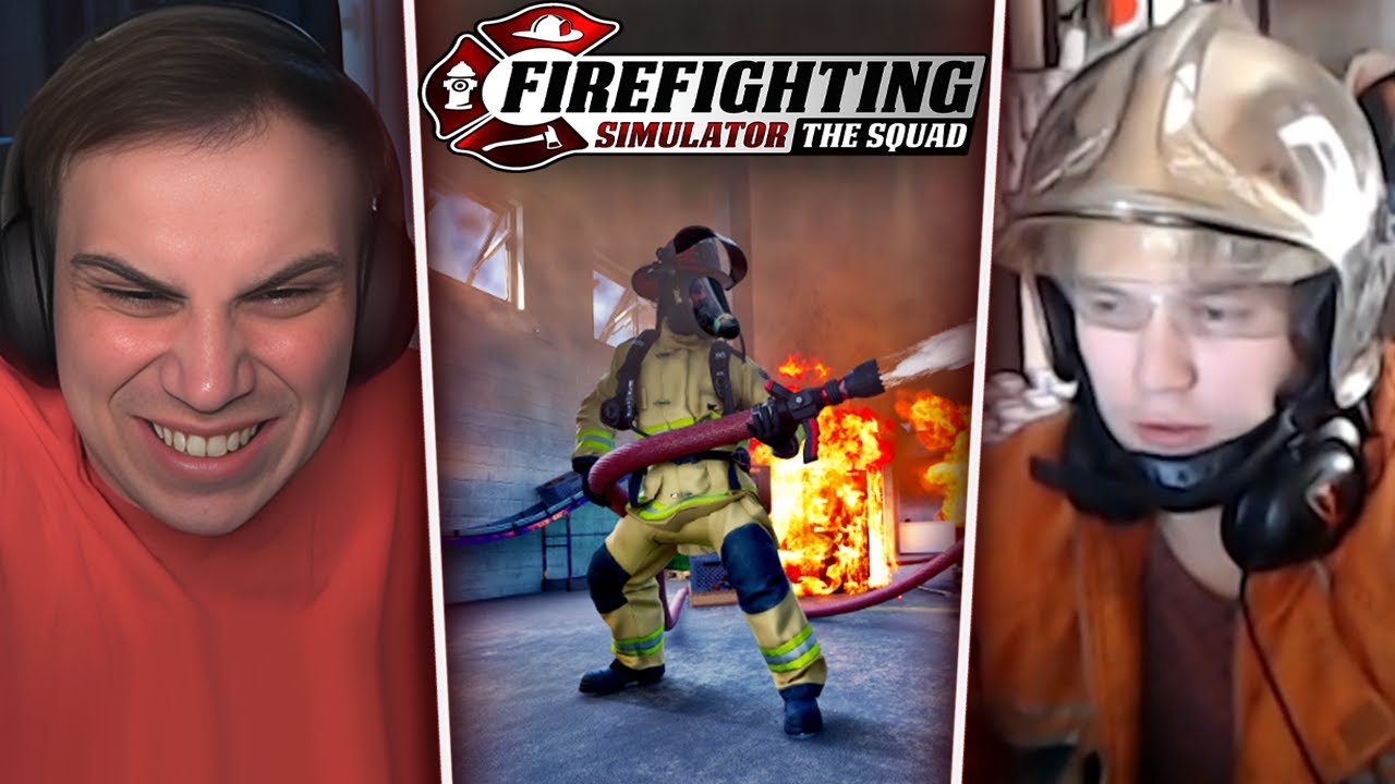 ГЛЕБ УЧИТ ТУШИТЬ ПОЖАРЫ в Firefighting Simulator (Юра, Формикс, Poisonika) | Sasavot