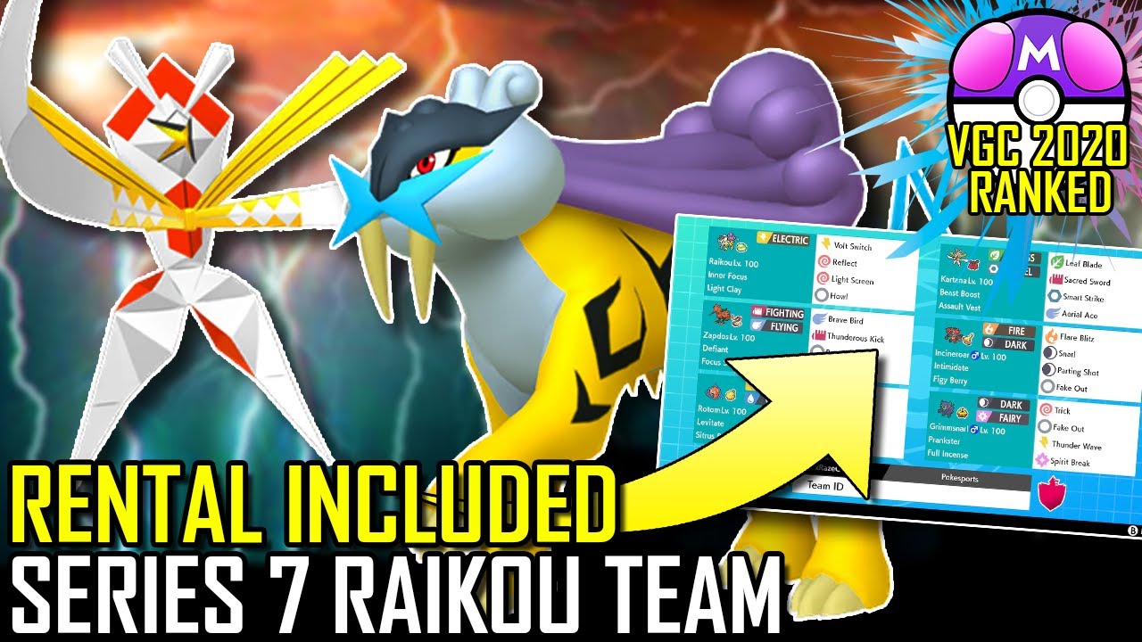 SERIES 7 RAIKOU TEAM | VGC 2020 | Pok&eacute;mon Sword & Shield - Pok&eacute;sports