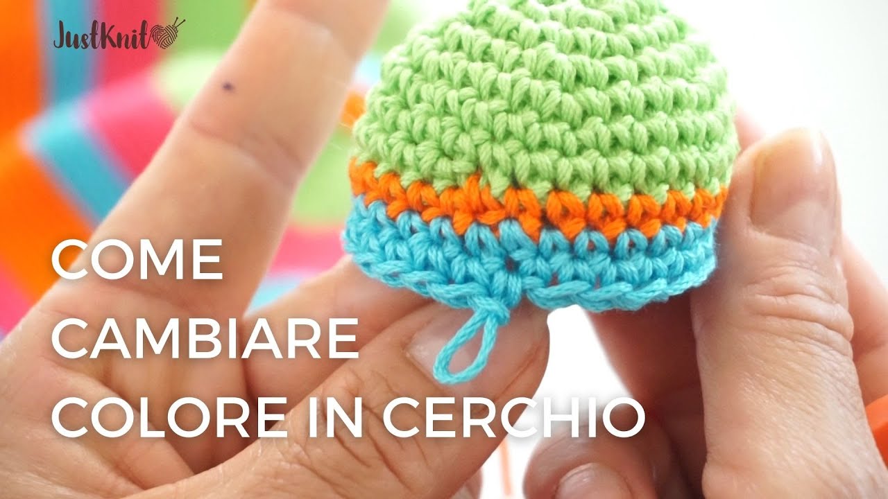 COME CAMBIARE COLORE IN CERCHIO | Uncinetto