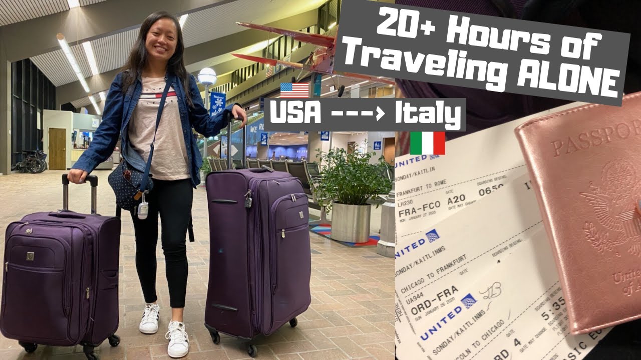 20+ Hours of Traveling ALONE | Airplane + Airport Vlog