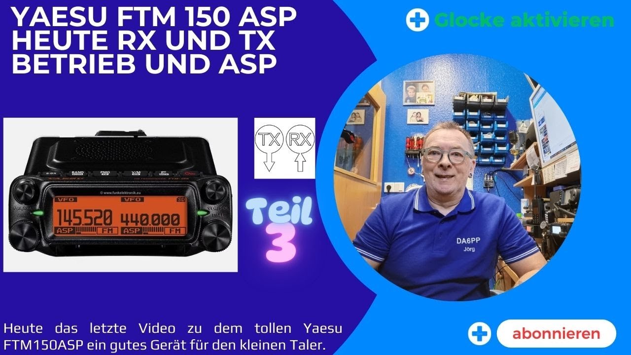 Yaesu FTM150ASP RX & TX betrieb und noch mal zeige ich Euch das tolle ASP  Viel Spaß #FTM150ASP