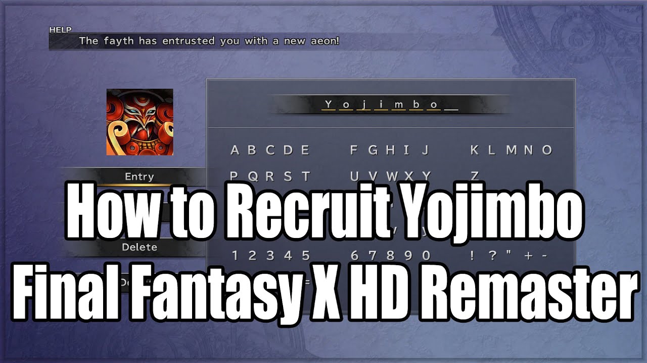 Как нанять Ёдзимбо в Final Fantasy X