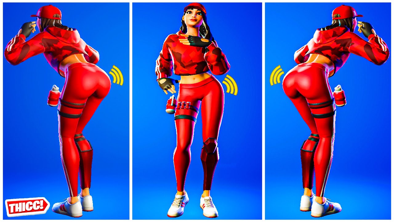 Fortnite Ruby Skin Showcase Thicc 🍑 Most Simped On Outfit 😘 Best Tiktok Emotes And Dances😍🔥*Updated*