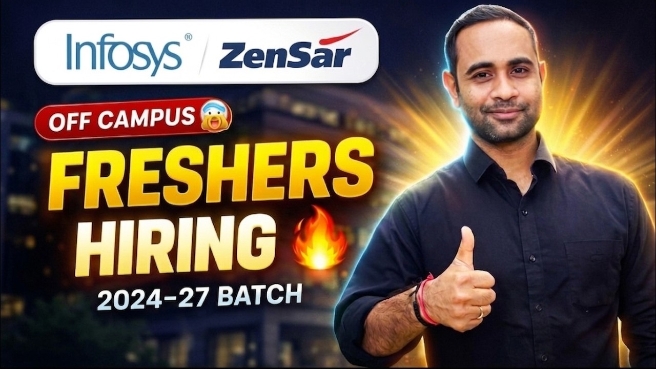 Infosys Mass Hiring & Internship | Zensar Hiring | Batch 2027/2026/2025/2024