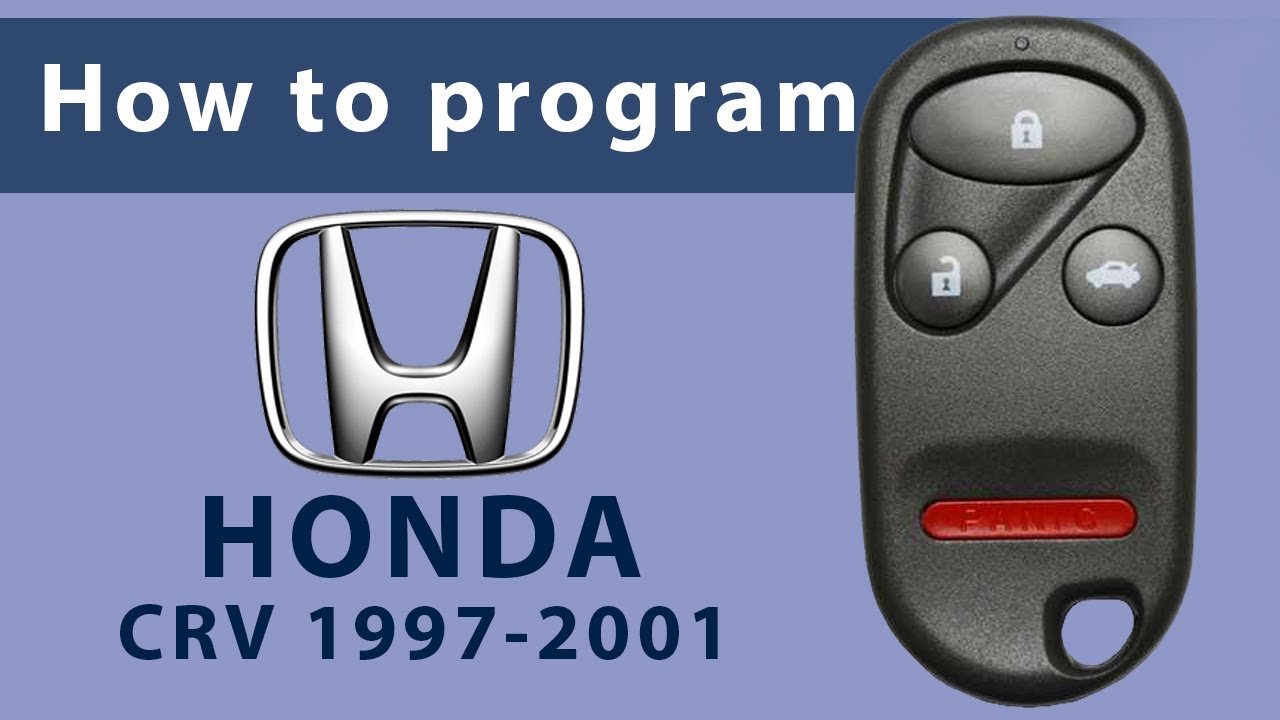 How to Program Keyless Entry Remote Key Fob for Honda CRV 1997-2001