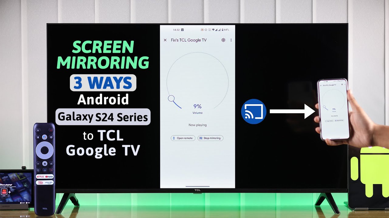 How to Connect Android Mobile Phone to TCL Google Smart TV! [Screen Cast]