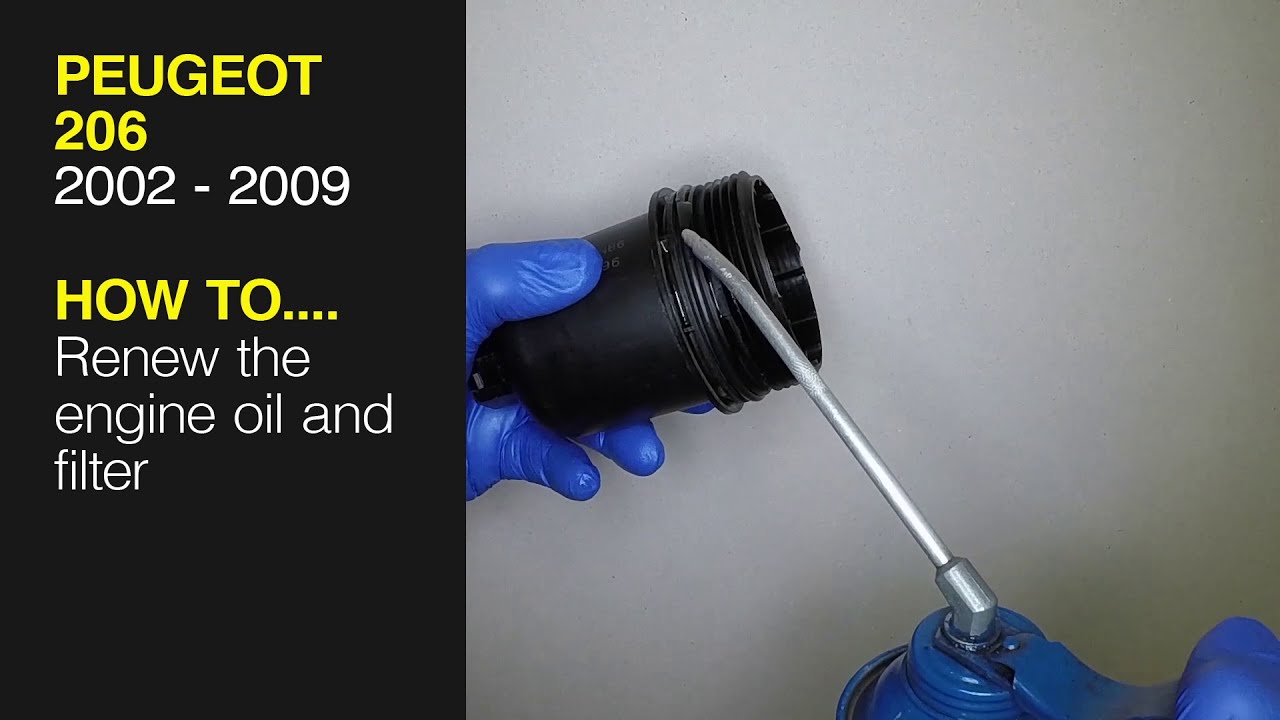 How to Renew the engine oil and filter on a Peugeot 206 2002 to 2009