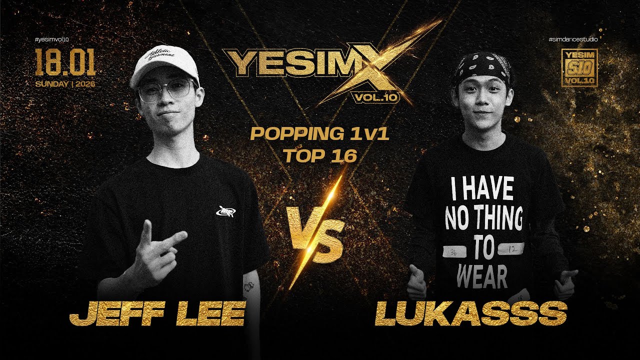 Jeff Lee VS Lukasss | Popping 1V1 Battle  Top 16 | Yesim vol.10 Malaysia