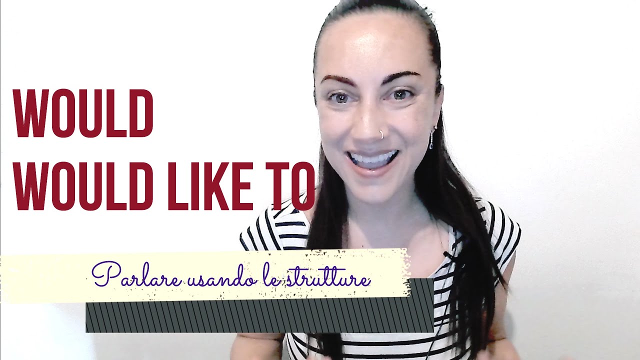 WOULD -WOULD LIKE TO - WOULD LIKE SOMEONE TO DO SOMETHING Lezione d'inglese per tutti.