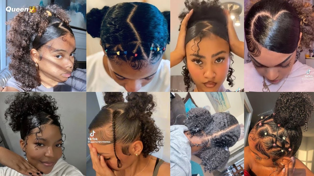 ~😍💖Cute and Easy Natural Curly hairstyles pt2🦋✨