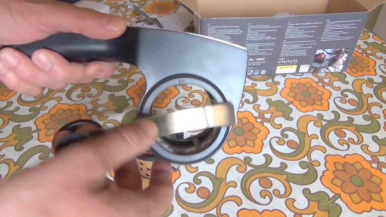 Funktionsprüfung GEFU Trommelreibe PECORINO LASER CUT mit 2 Trommeleinsätzen drum grater