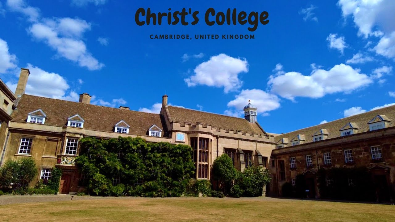 Walking Tour Inside Christ College Cambridge | England, United Kingdom