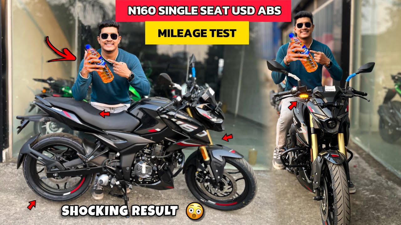 2026 Bajaj Pulsar N160 Single Seat USD Model Mileage Test - Shocking Result 😱 | n160usdmileagetest