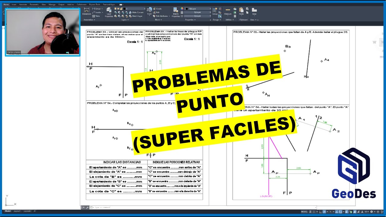 GEOMETRIA DESCRIPTIVA   EJERCICIOS DE PUNTO   UNI