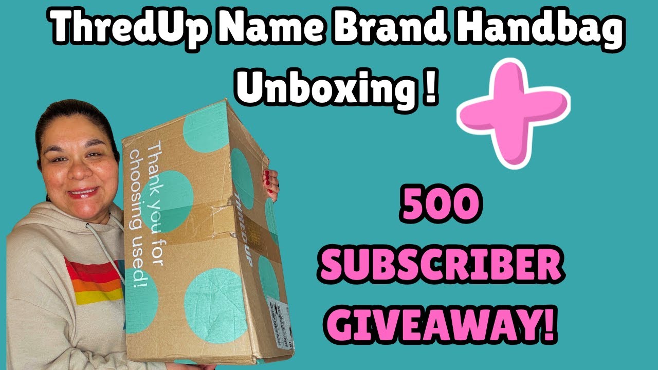 ThredUp Name Brand Handbag Rescue Box Unboxing. + 500 Subscriber Giveaway! A Lulu Mystery Box