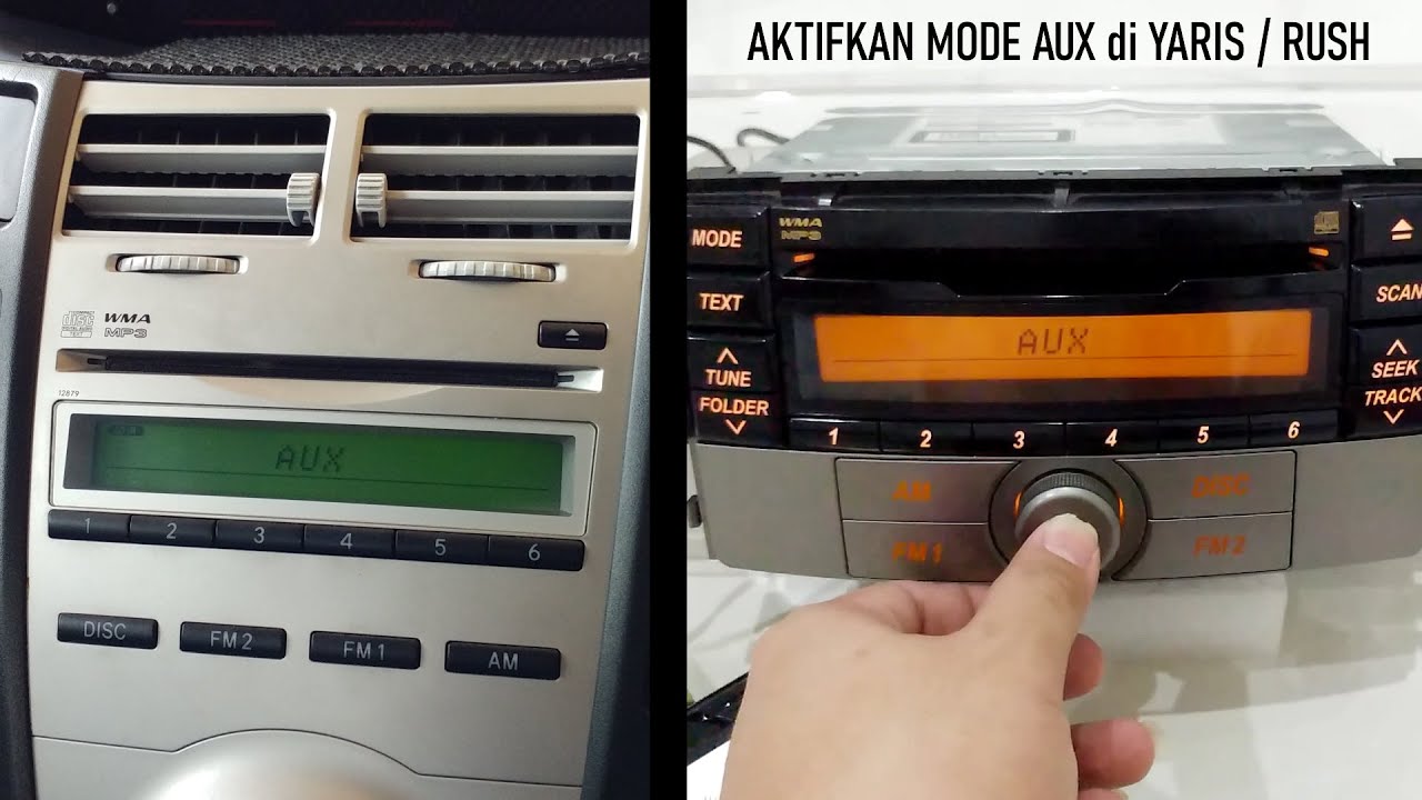 Cara Aktifkan AUX Headunit TOYOTA Yaris / Rush