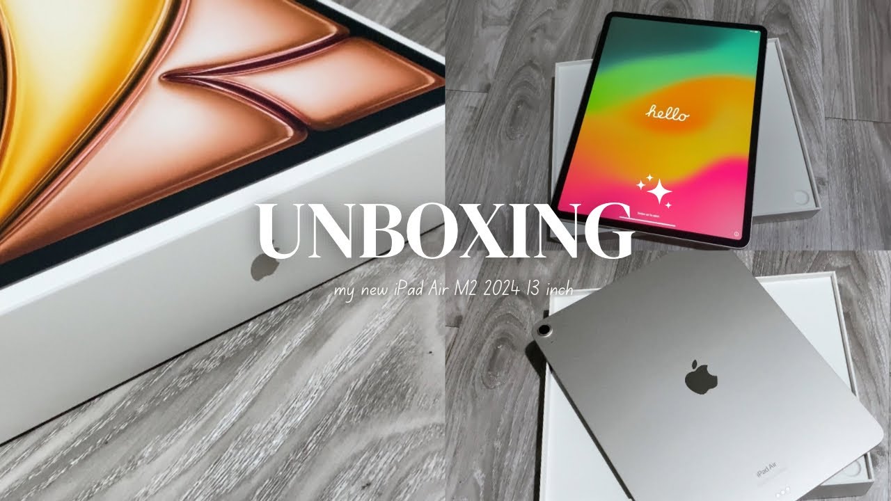 Unboxing my first iPad 💕 (iPad Air M2 13 inch)