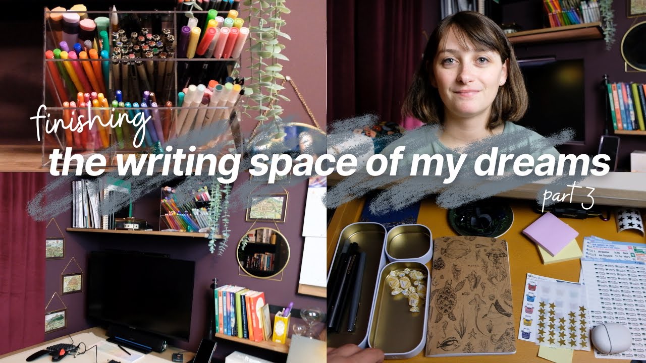 Writing Studio Reveal and Desk Tour || Writing Space/Library Renovation Part 3