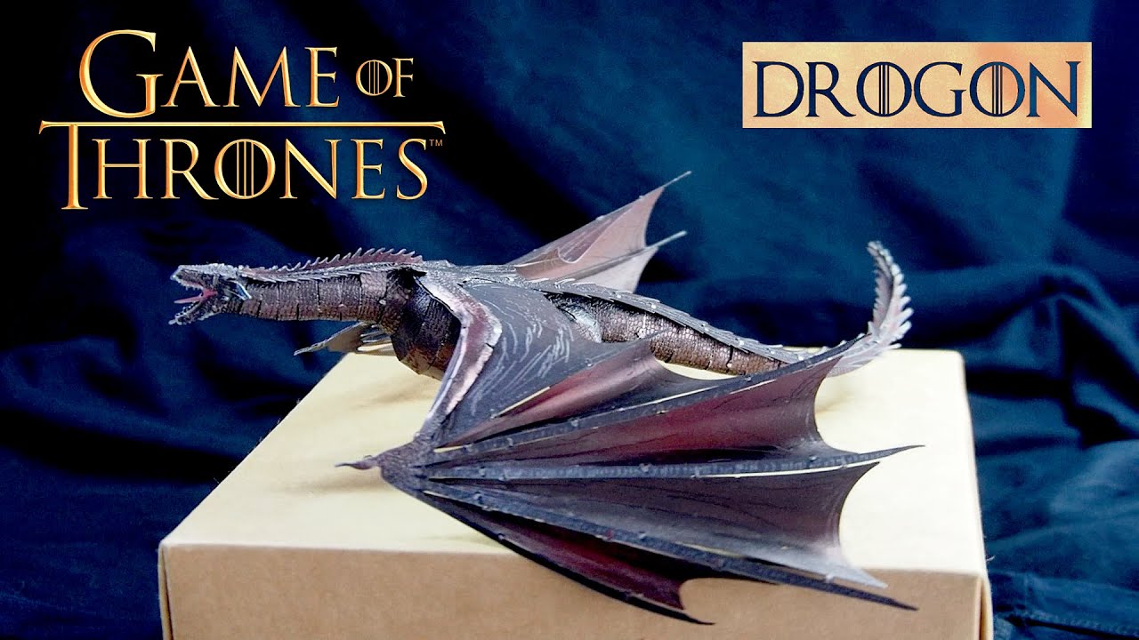 3D Metal Puzzle | DROGON - Game of Thrones (Colored)
