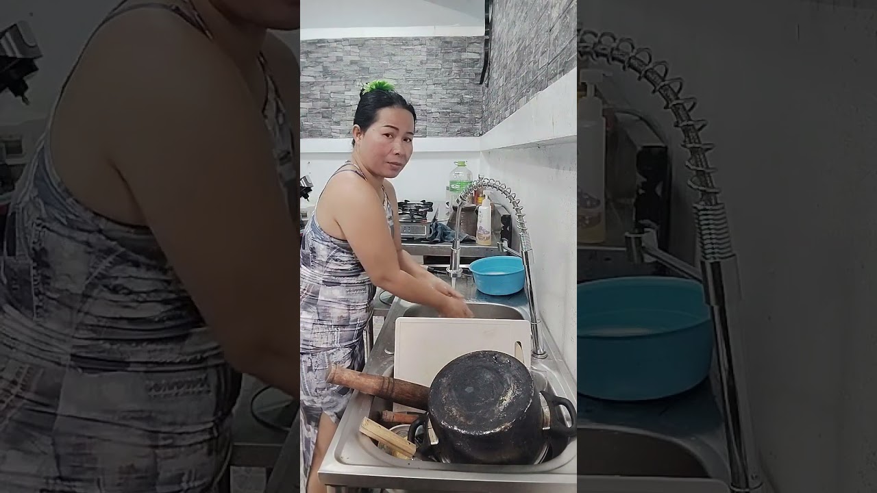 #ล้างถ้วยชามมากินขมิ้นชันนั่งกินกล้วยหอมเล็บมือนางคุยไปจ้า