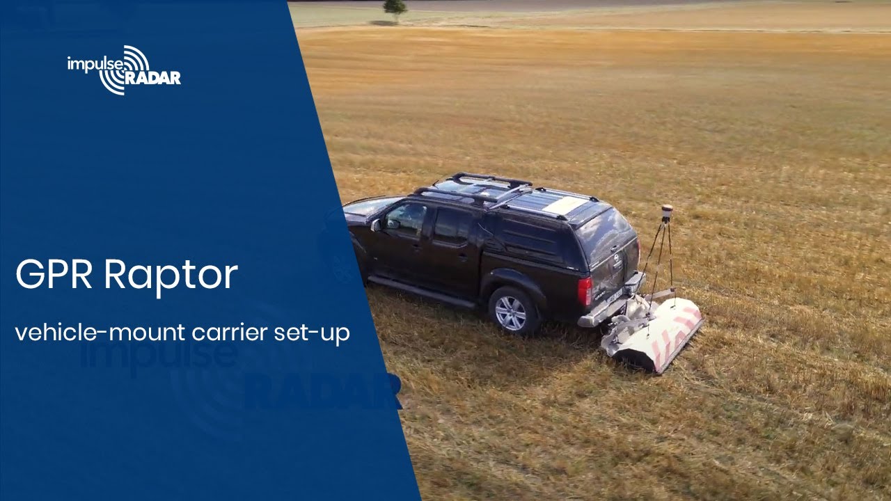 Ground Penetrating Radar Raptor vehicle-mount carrier set-up