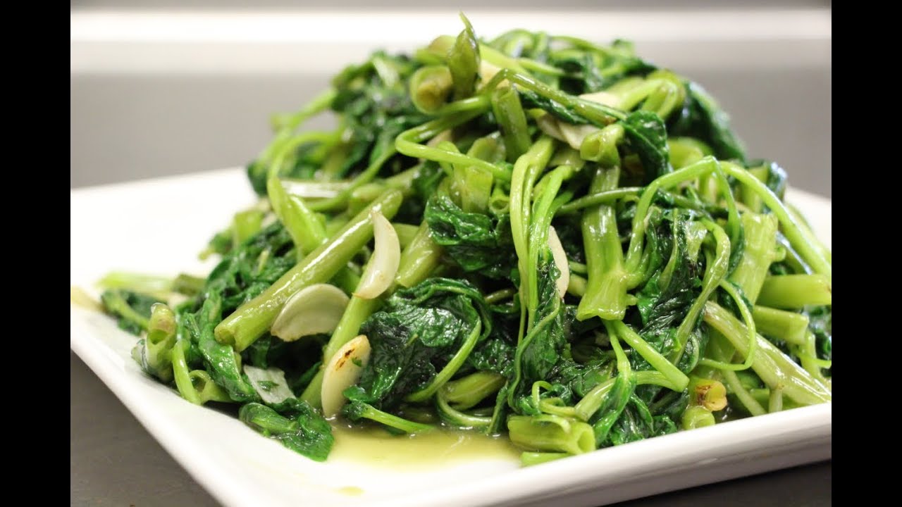 How to Make Kong Xin Cai 空心菜 (Water Spinach)