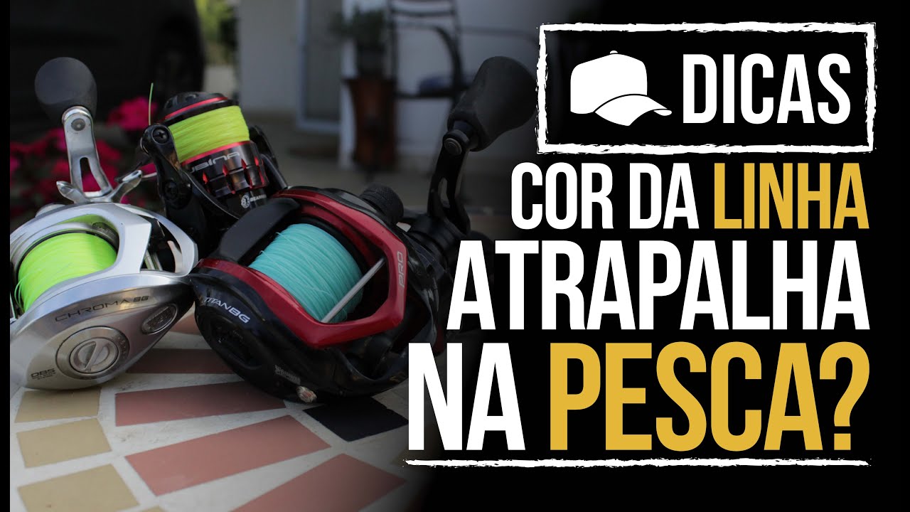 A COR DA LINHA ATRAPALHA NA PESCA? (DICA)