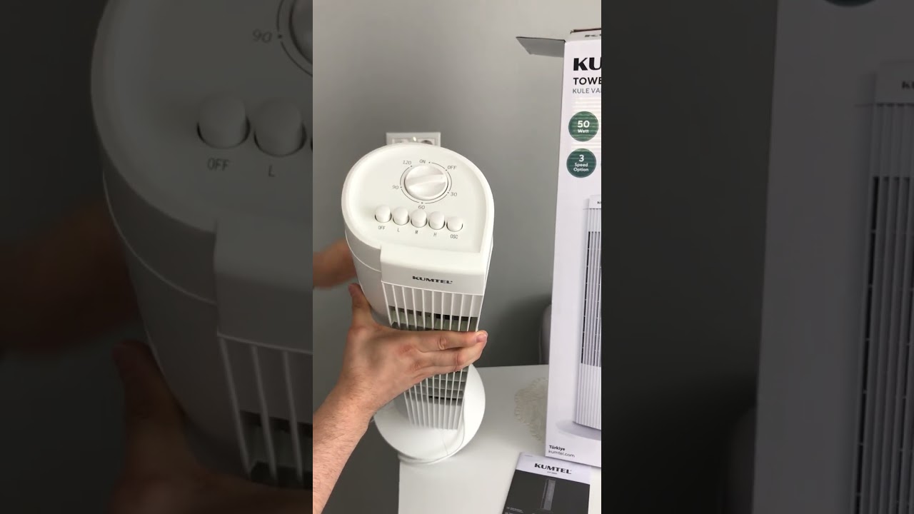 Kumtel KTF-258W Kule Vantilatör Beyaz
