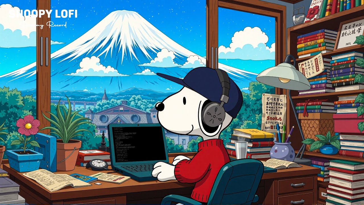 Work and Focus ✏️ Lofi Hip Hop Melodies | Create the Perfect Learning Space ~ Chill with Snoopy