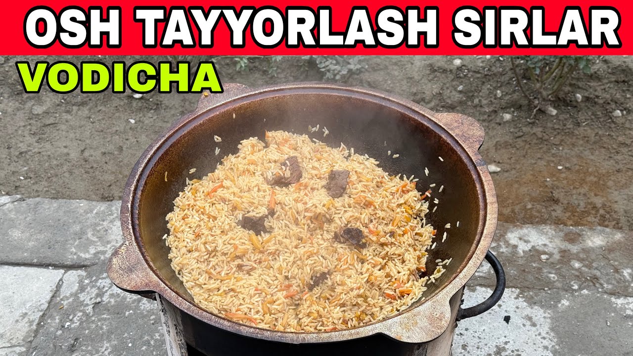ВОДИЙЧА ОШ ТАЙЁРЛАШ СИРЛАРИ |Узбекский плов в казане