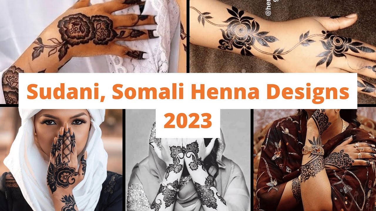 Top 77 Best Sudani Black Henna Designs | Black Mehendi for Hands 2023 | Somali Henna 