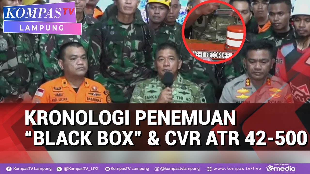 Terbaru! Kronologi Penemuan “Black Box” & CVR ATR42-500