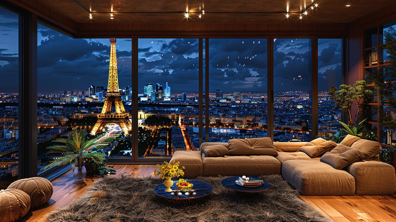 Winter Night Jazz Music ❄ Luxury Apartment with Smooth Jazz Saxophone & Fireplace Sounds for Sleep