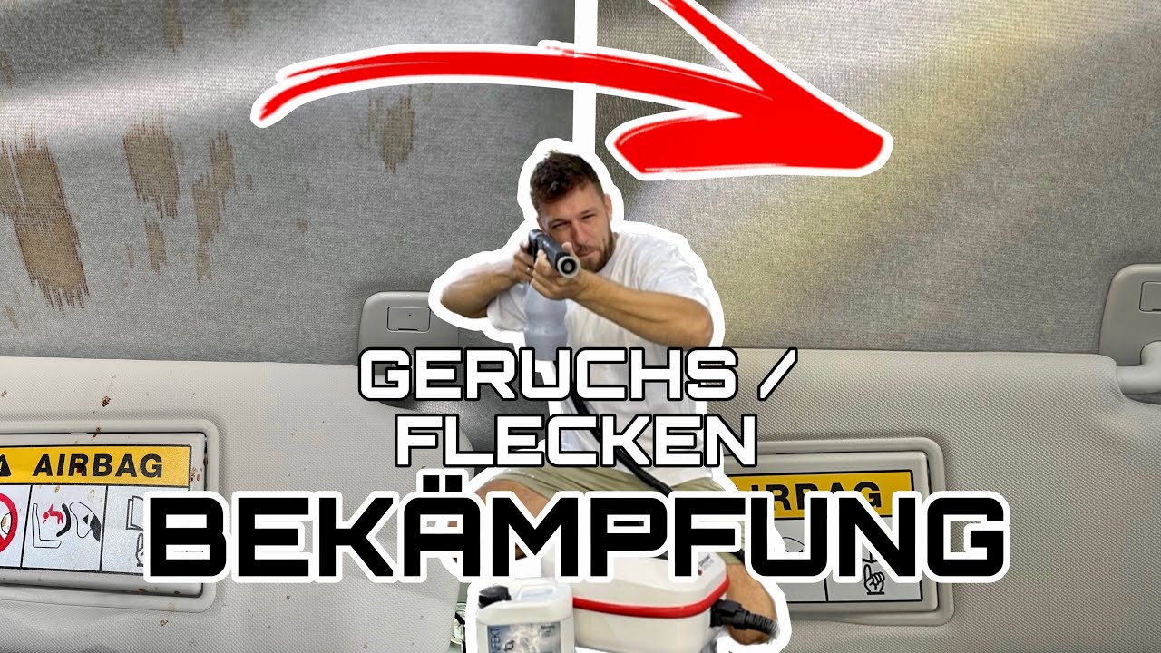 Saft EXPLOSION ! Intensiv Innenraum Aufbereitung mit Geruchsbeseitigung  Dampfreiniger Venturi-Düse