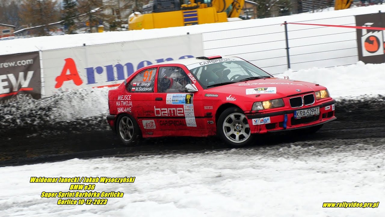 Waldemar Janecki / Jakub Wysoczyński - BMW e36 - Super Sprint Barbórka Gorlicka 10-12-2023
