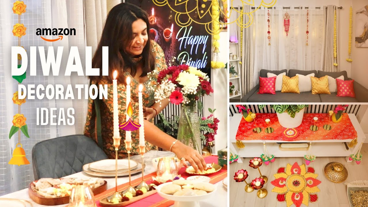 Diwali Living Room Decoration Ideas🪔| Budget Friendly Diwali Decor| Amazon Diwali Decor Must Haves