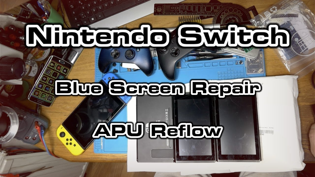 Nintendo Switch - Blue Screen Repair - APU Reflow - Success