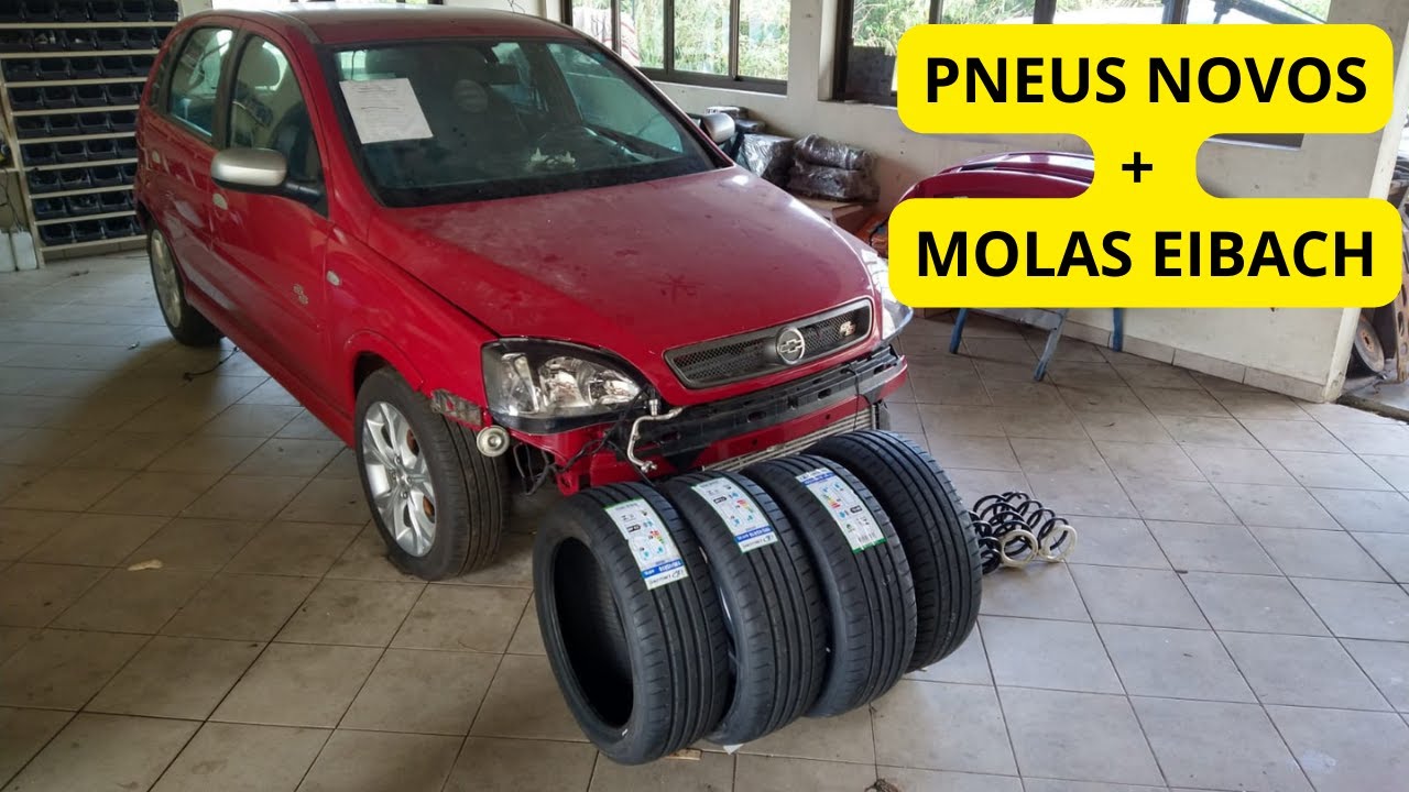 GM Corsa SS - Pneus novos + molas esportivas  Eibach - Restomod Onix Premier Turbo