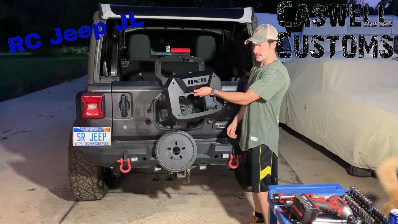 Установка кронштейна номерного знака Jeep JL Rough Country