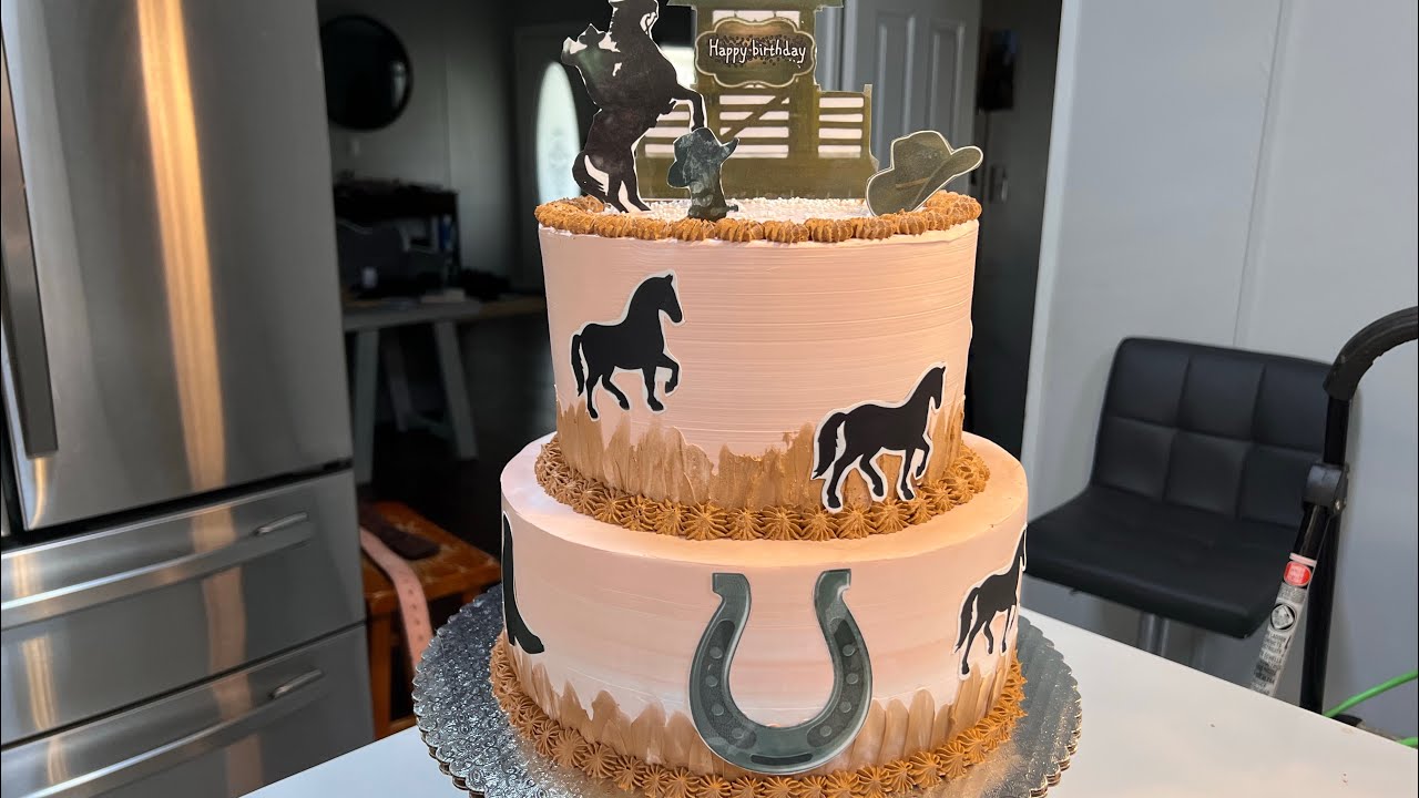 Decorando pastel vaquero 🤠