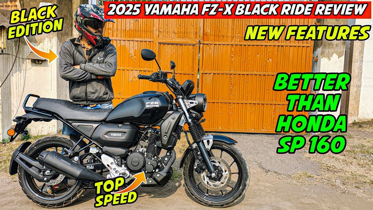 2025 Yamaha FZ-X Black Edition Review || Mileage test - Better Than Honda Sp 160 ..?