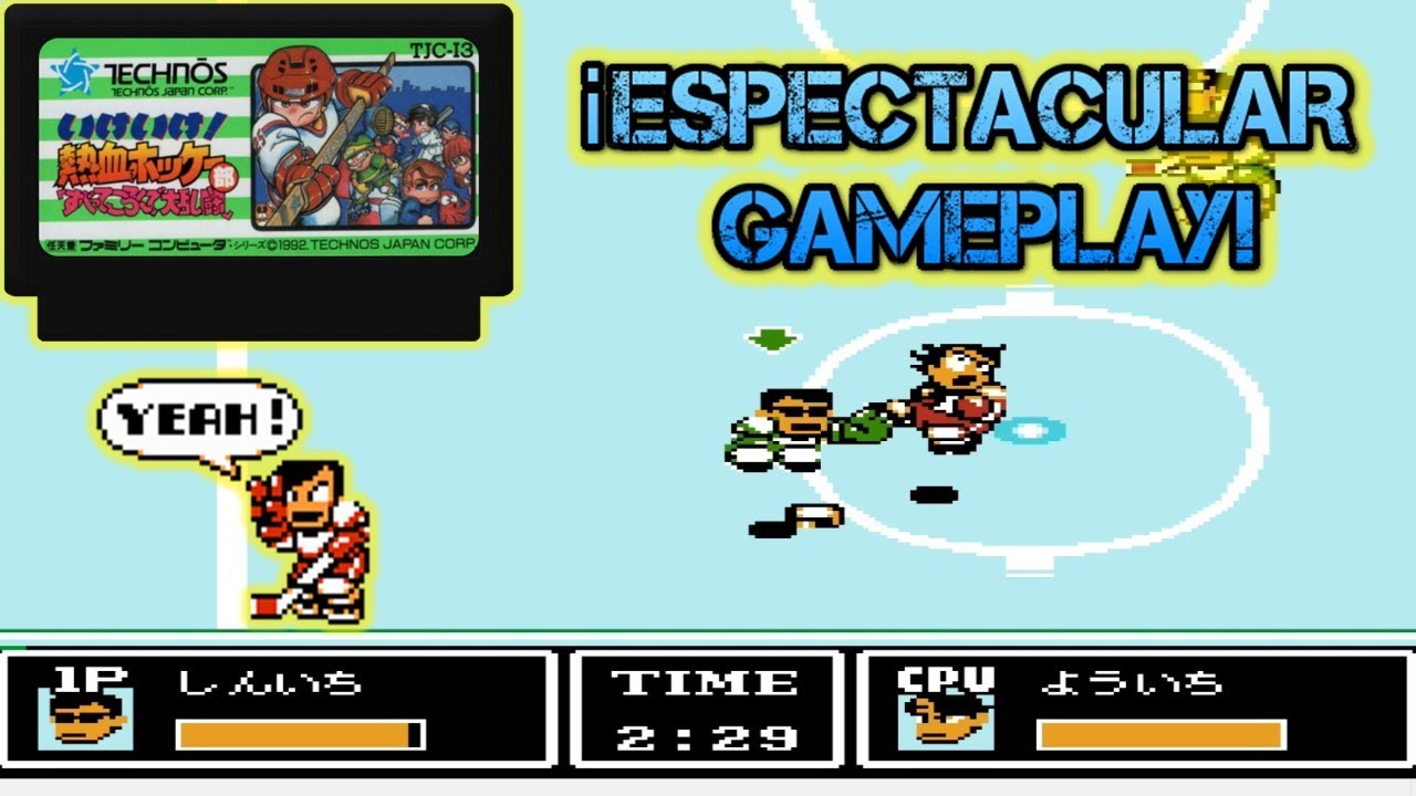 🏒IKE IKE! NEKKETSU HOCKEY-BU🏒 +jugando los JUEGOS de TECHNOS +el hockey sobre hielo MÁS DIVERTIDO!👊