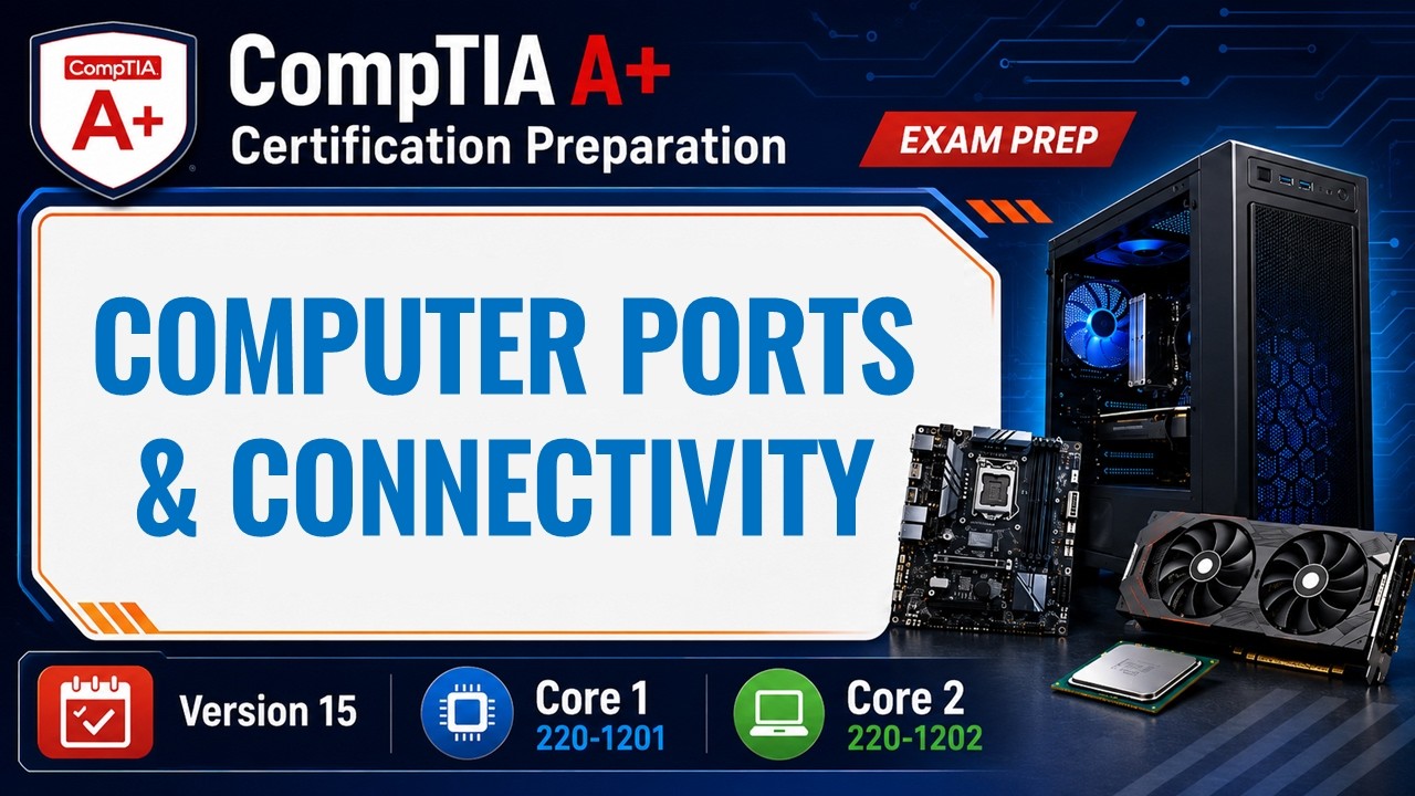 Компьютерные порты, кабели и возможности подключения: объясняем | CompTIA A+