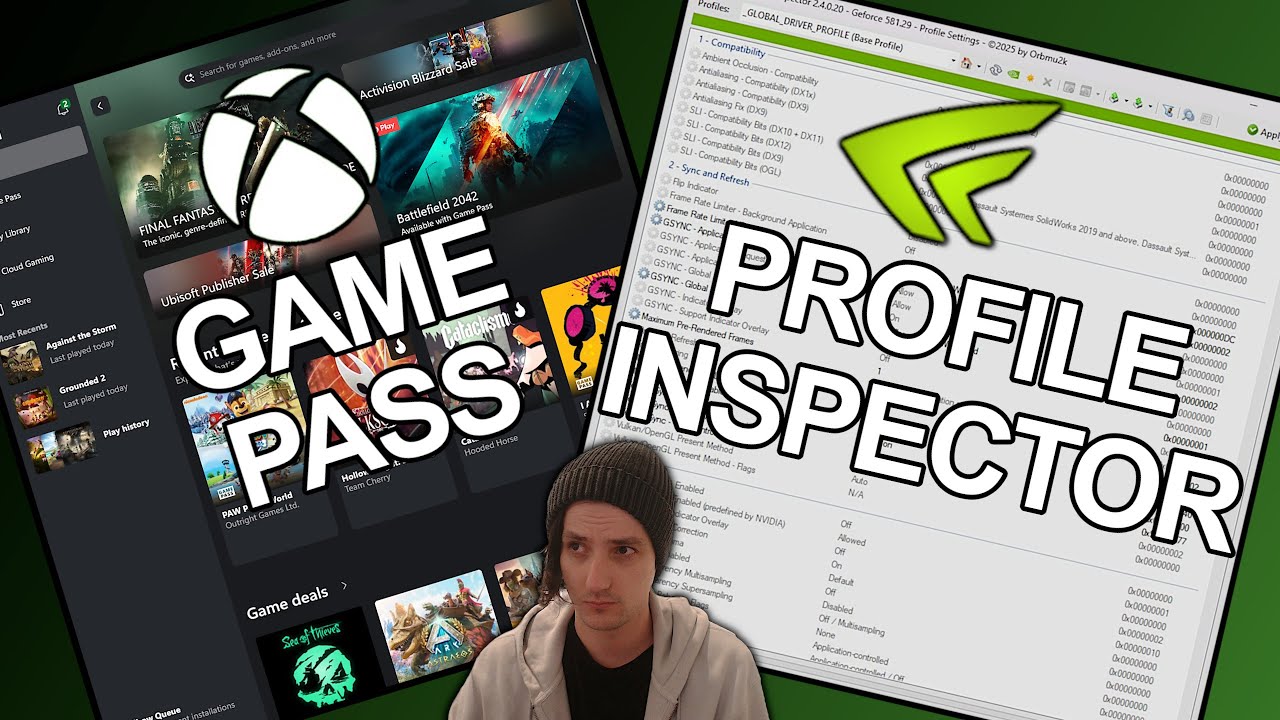 Xbox Game Pass → Nvidia Profile Inspector (инструкция)