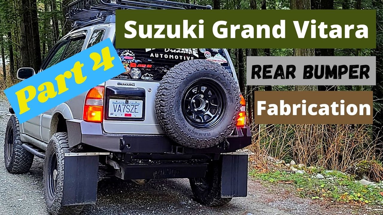 Suzuki Grand Vitara (Escudo) Custom Rear Bumper Build - Part 4 - a DIY metal finishing clinic!
