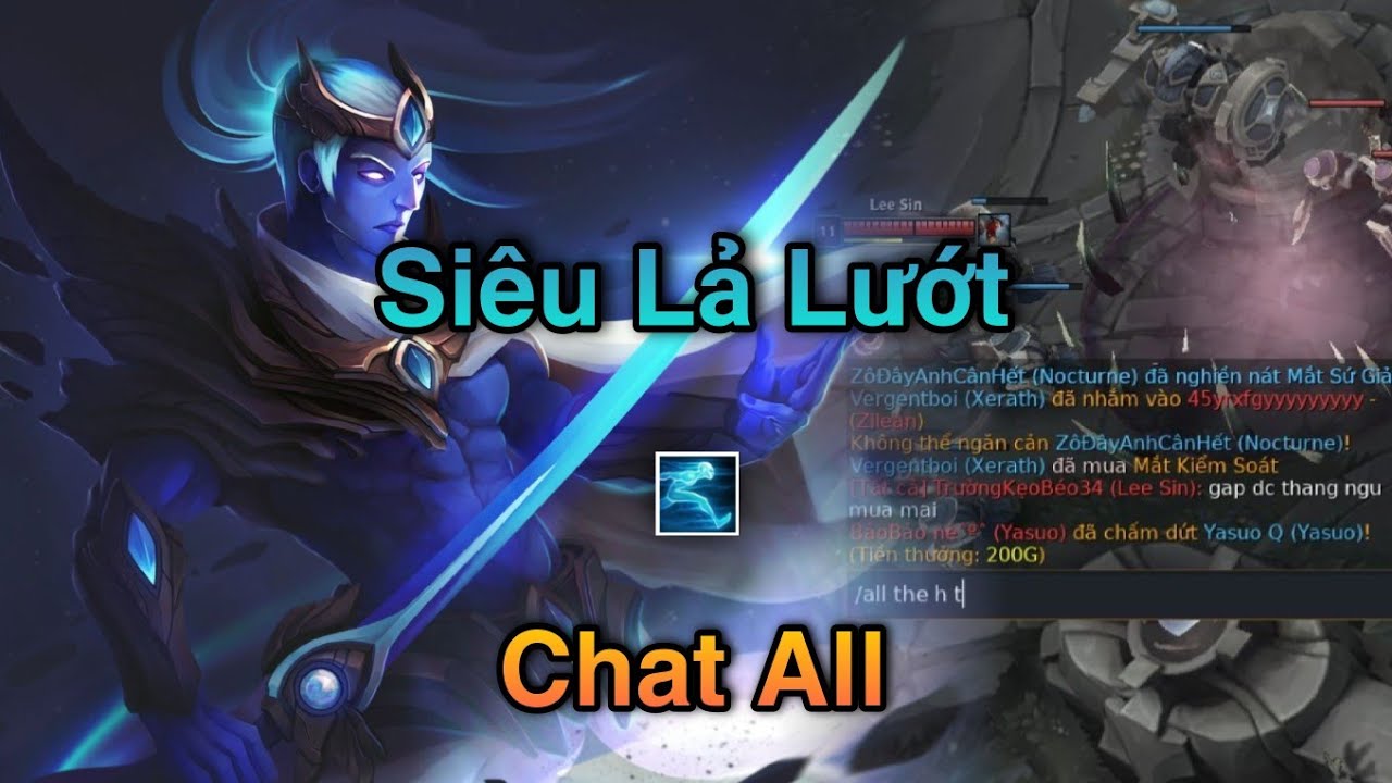 YASUO TỐC HÀNH SIÊU LẢ LƯỚT KHIẾN TEAM ỨC CHẾ PHẢI CHAT ALL ĐỂ GIẢI TỎA