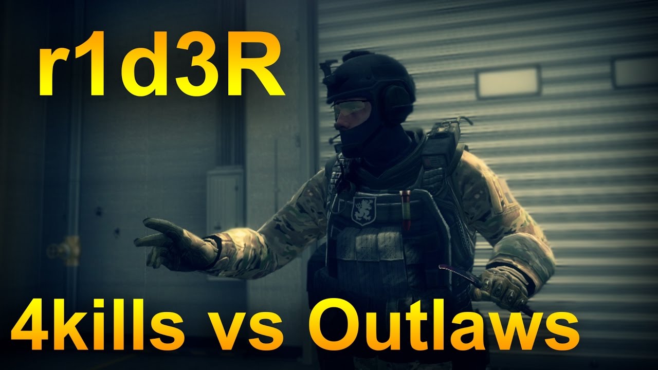 r1d3R #1vs4 USP-S / Nexus vs Outlaws [CS:GO]