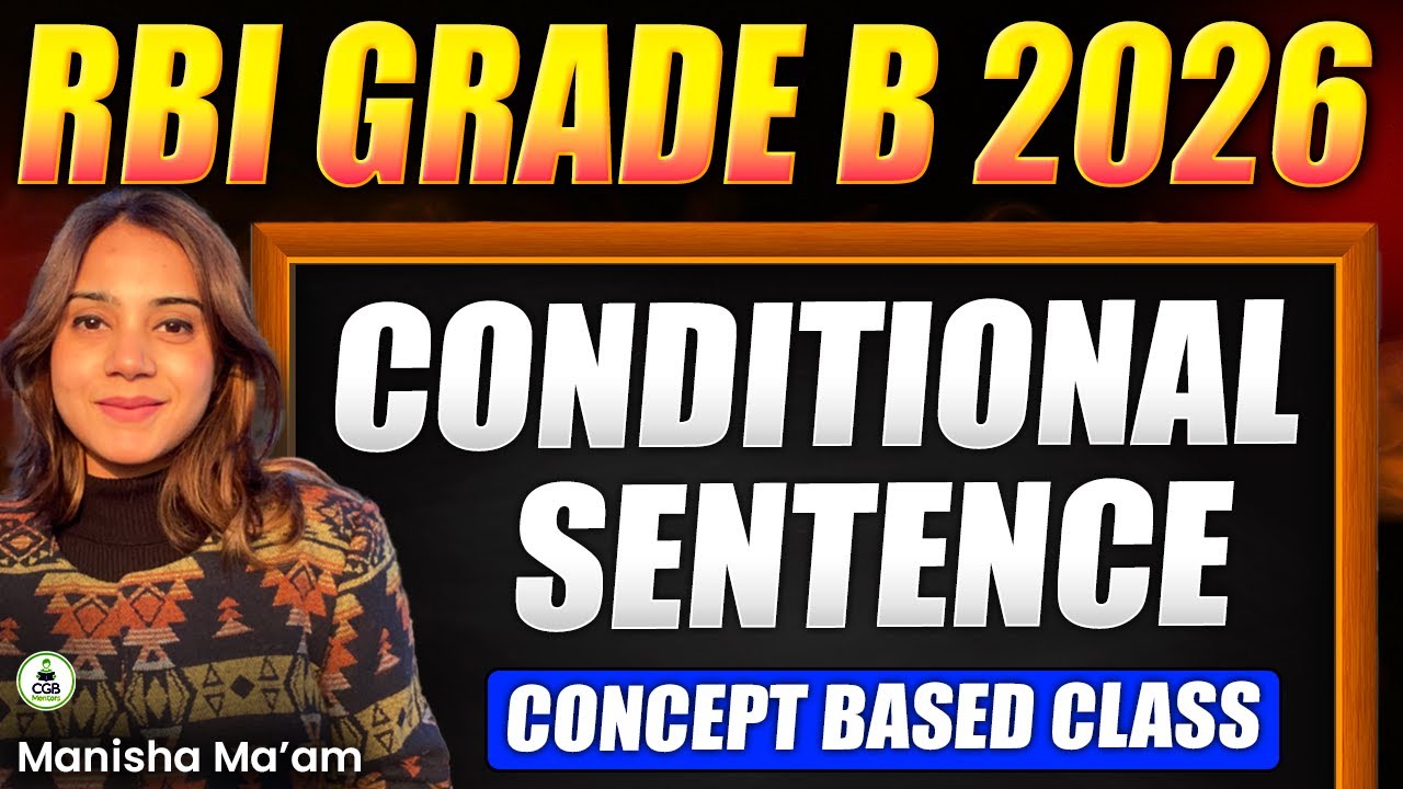 RBI Grade B 2026 Live Batch | Condititonal Sentences | RBI Preparation Strategy | RBI Phase 1 Course