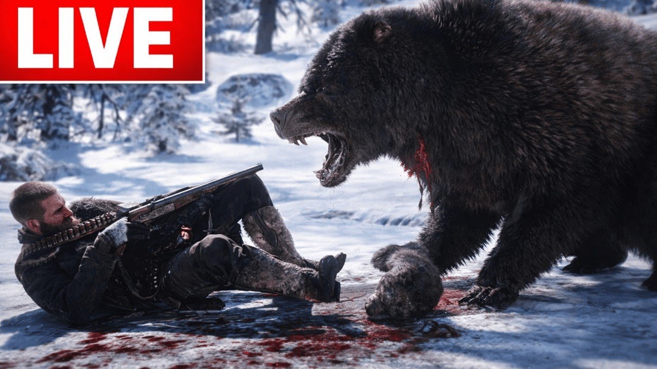 HUNTING BEAR IN RDR2 🐻 #rdr2 #live #reddeadredemption2 #pcgame #shorts #shortslive