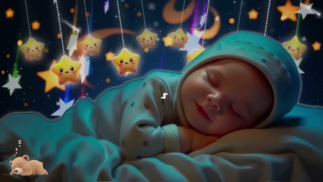 Mozart Brahms Lullaby 🌙 Baby Sleep Music 🎼 Feel Night Peace and Drift Smoothly Into Sleep